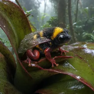 Bumblebee + Strawberry frog